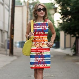 Anthropologie Striped Totem Dress